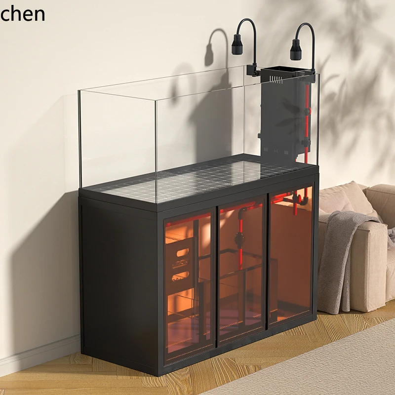 Aquarium Fish Goldfish - DSAバックパック型水槽 リビングルーム 家庭用アクアリウム 底面フィルター 生態造園 水換え不要