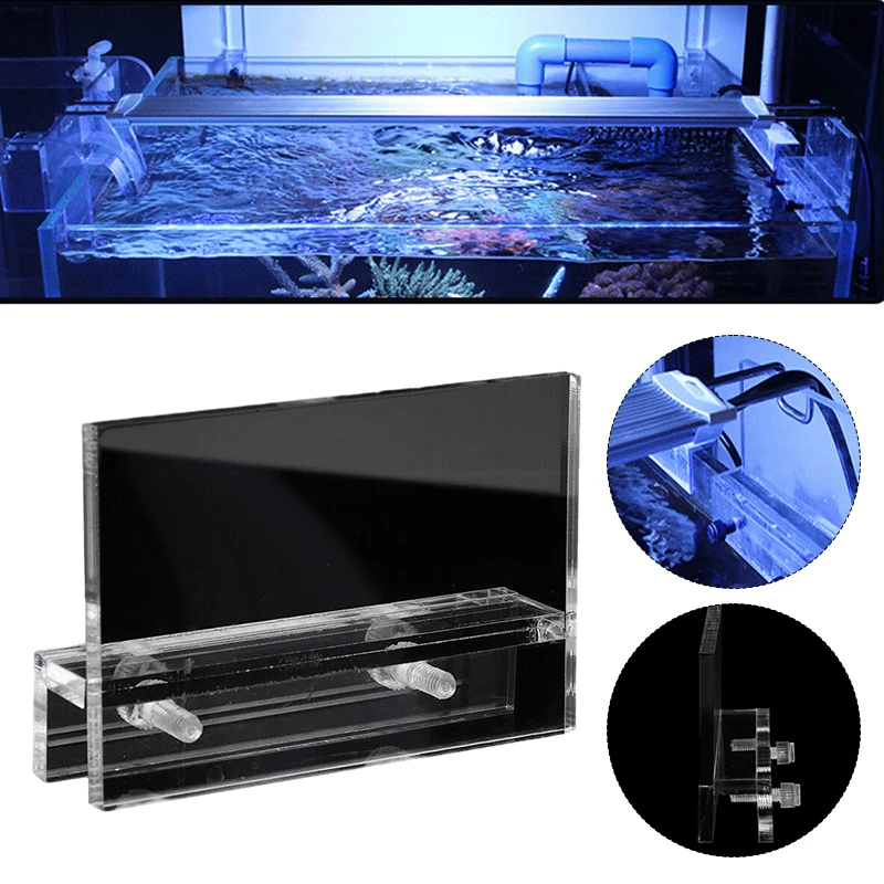 Tank Divider Mesh - 透明なアクリルの水槽のLEDライトホルダー、水族館ランプ、吊り下げ器具、スタンドボックス、トルフィッシュタンク照明ツール