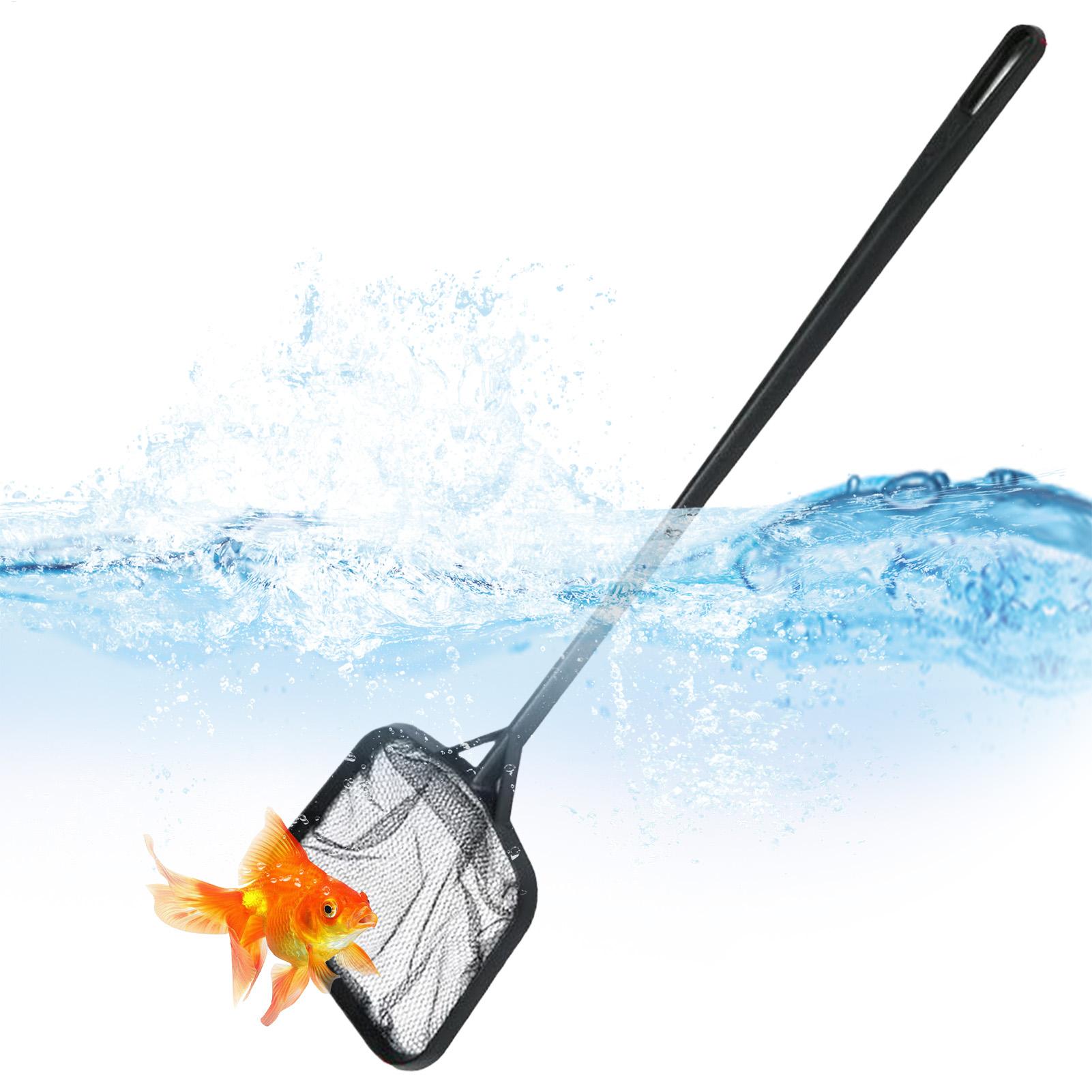 Aquarium Fishing - プールネット 清掃用 ポータブルプールストレーナーネット 噴水清掃アクセサリー 水槽用ゴミ除去ツール 魚タンク用