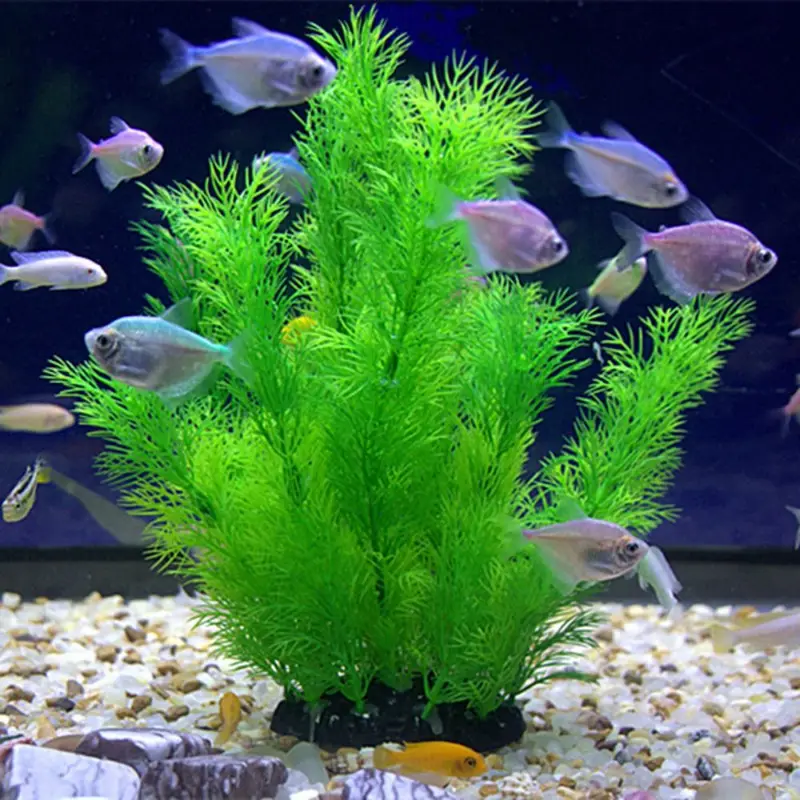 Aquarium Fish Only - 人工水族館の装飾植物水中水草水生プラスチック植物水槽水族館の装飾