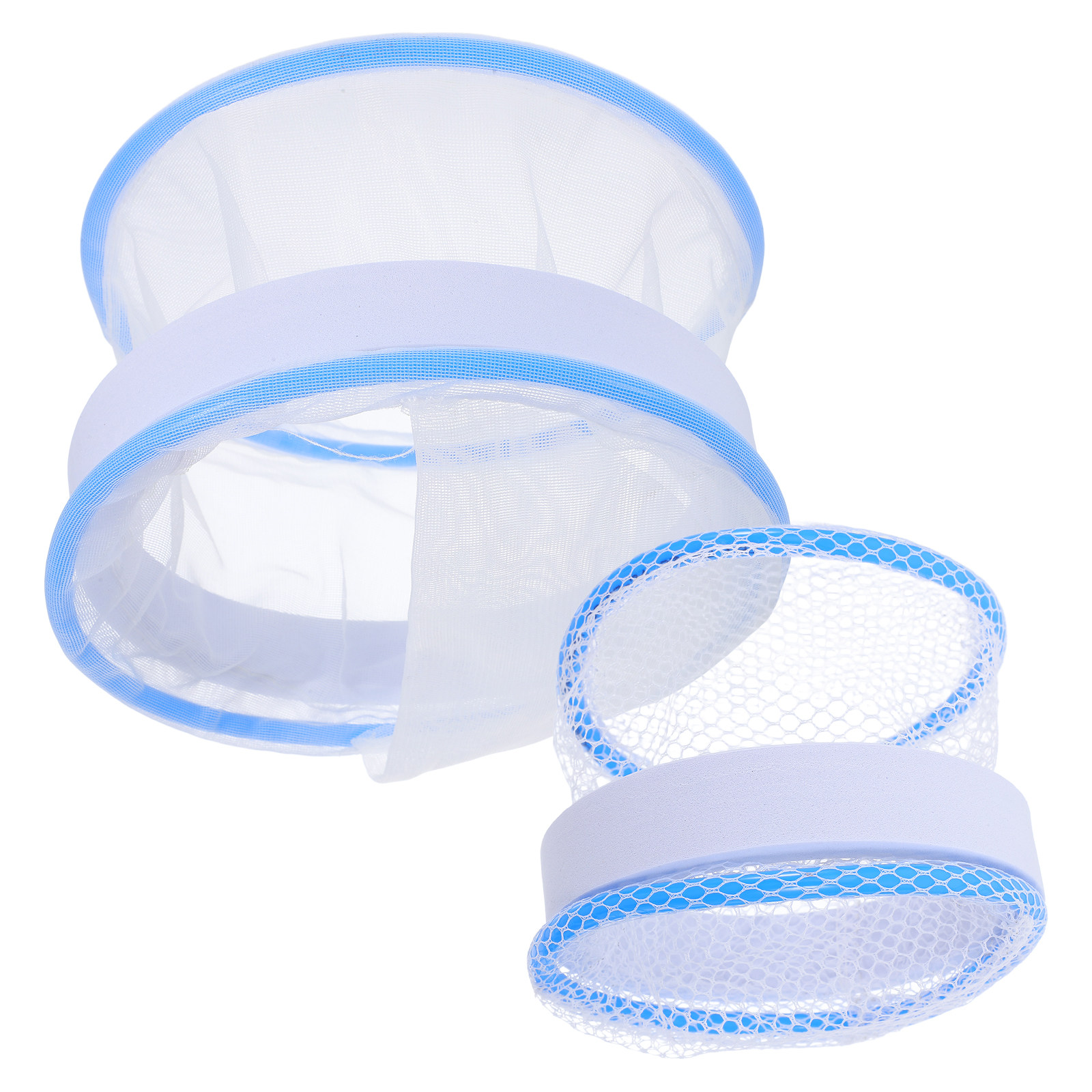 Tank Divider Mesh - 2個入り透明フローティングアイソレーションタンク水槽 グッピー繁殖ボックス 魚孵化場 難稚孵化器 メッシュ水槽仕切り