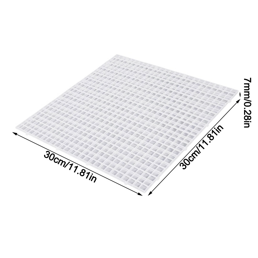 Tank Divider Mesh - 30x15/30x30cm水槽隔離プレート、取り外し可能で連結可能な中空グリッド仕切り板、水槽用底面フィルター
