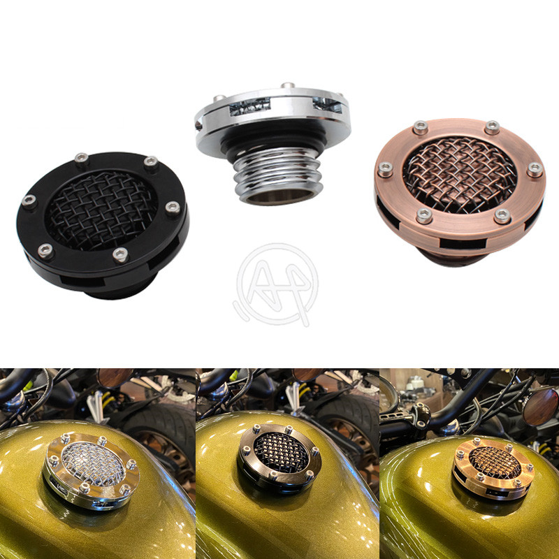 Tank Divider Mesh - オートバイスレッドメッシュガスタンク,ハーレースポーツスターxl,dyna sofail,ツーリングロード,883, 1982-2020の燃料キャップ