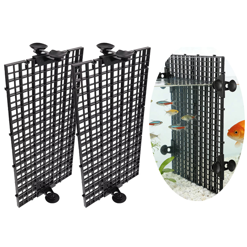Tank Divider Mesh - 水槽用仕切りグリッドシステム 強力な吸盤付き簡単交換メッシュパネル タンク用 エビ飼育用 ビバリウムエンクロージャー TMZ