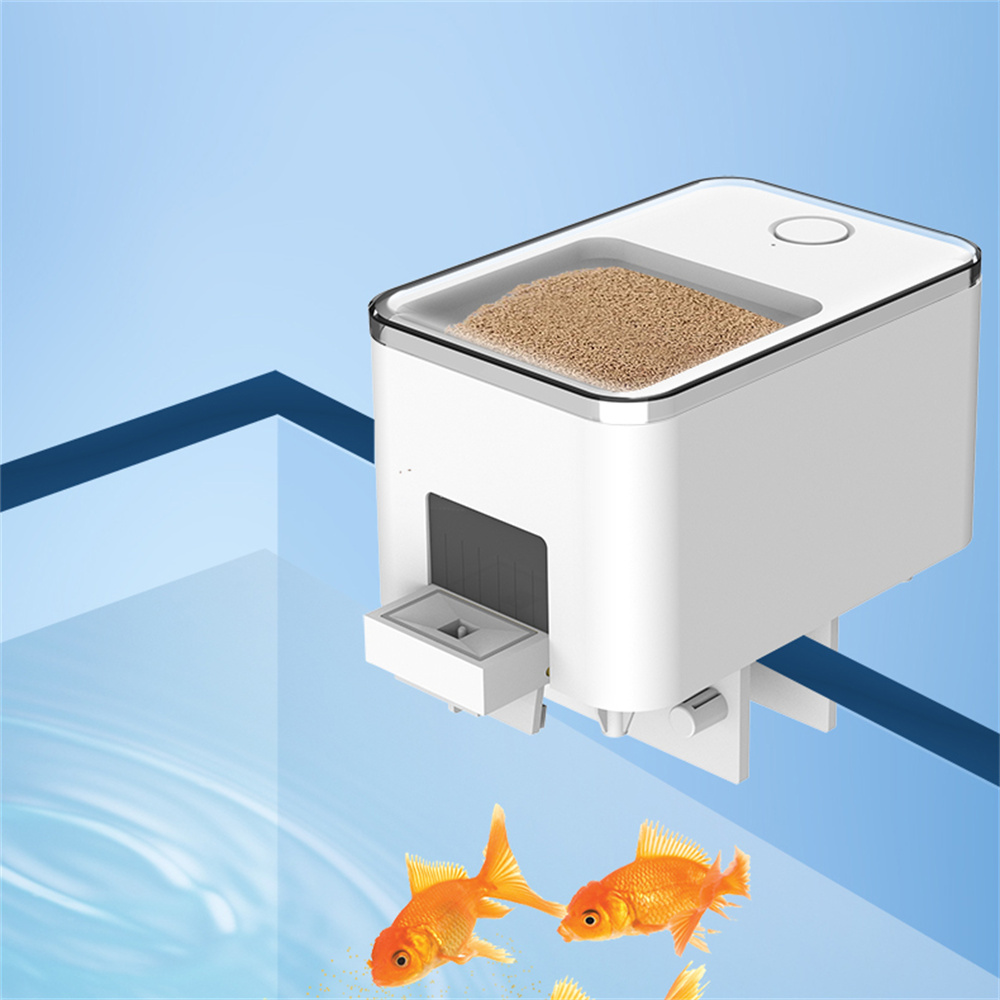 Aquarium Fish Feeder Automatic - WiFi スマート自動フィーダー水族館金魚タイミングフィーダー大容量アプリ制御給餌記録リマインド魚フィーダー