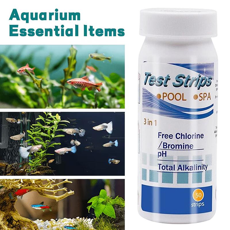 Aquarium Test Kit - 水槽水質検査試験紙、プール・スパ・池の水質検査キット、PH・アルカリ度・硬度検査紙。