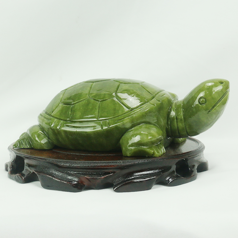天然翡翠/亀の彫刻/家の装飾/風水装飾品/水槽玄関風水良いオ - Aquarium Fish Cichlid のレビューと価格