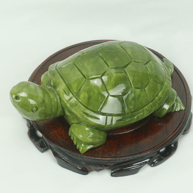 天然翡翠/亀の彫刻/家の装飾/風水装飾品/水槽玄関風水良いオ - Aquarium Fish Cichlid のレビューと価格