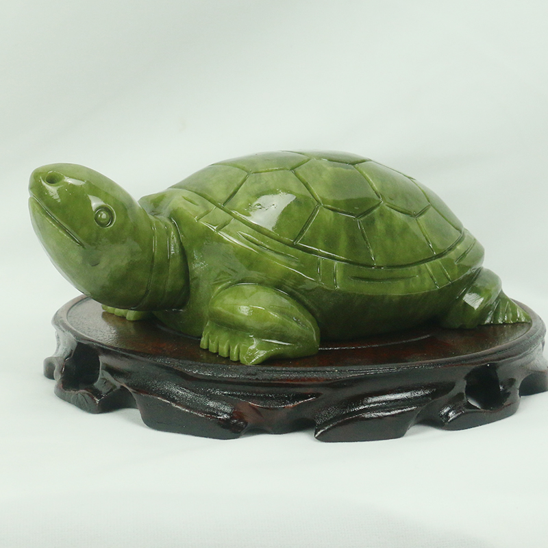 天然翡翠/亀の彫刻/家の装飾/風水装飾品/水槽玄関風水良いオ - Aquarium Fish Cichlid のレビューと価格