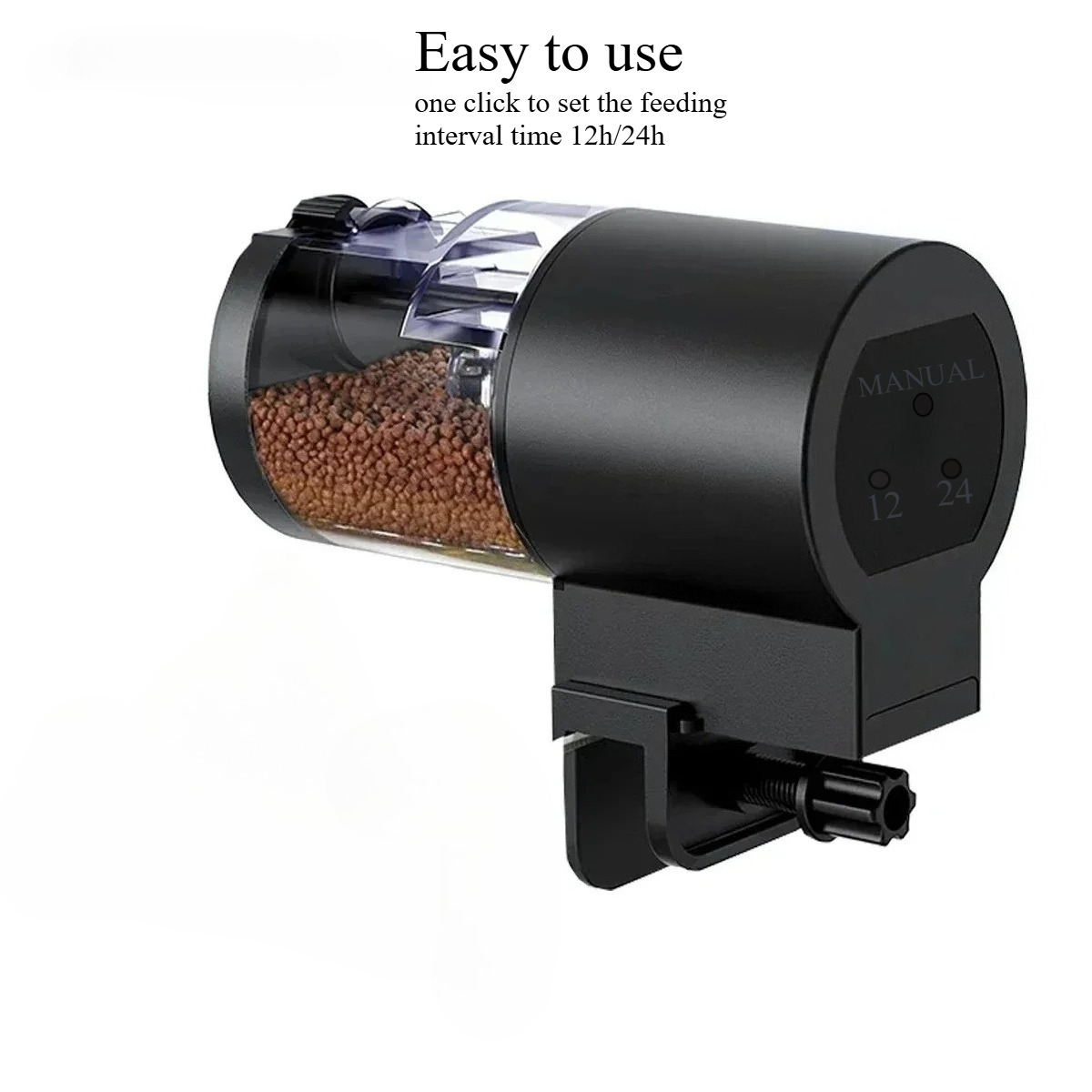 自動魚フィーダー 100ML容量 電池式 プログラム可能なタ - Aquarium Fish Feeder Automatic のレビューと価格