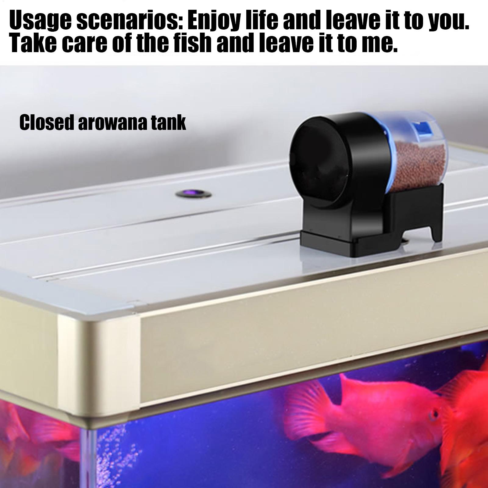 魚自動給餌器調整可能な精密フードディスペンサータイマー付き水 - Aquarium Fish Auto Feeder のレビューと価格