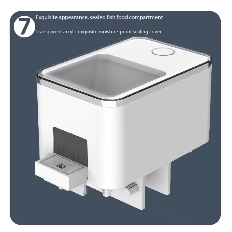 スマート水槽用自動給餌器、自動タイマー付きフードディスペンサ - Aquarium Fish Auto Feeder のレビューと価格
