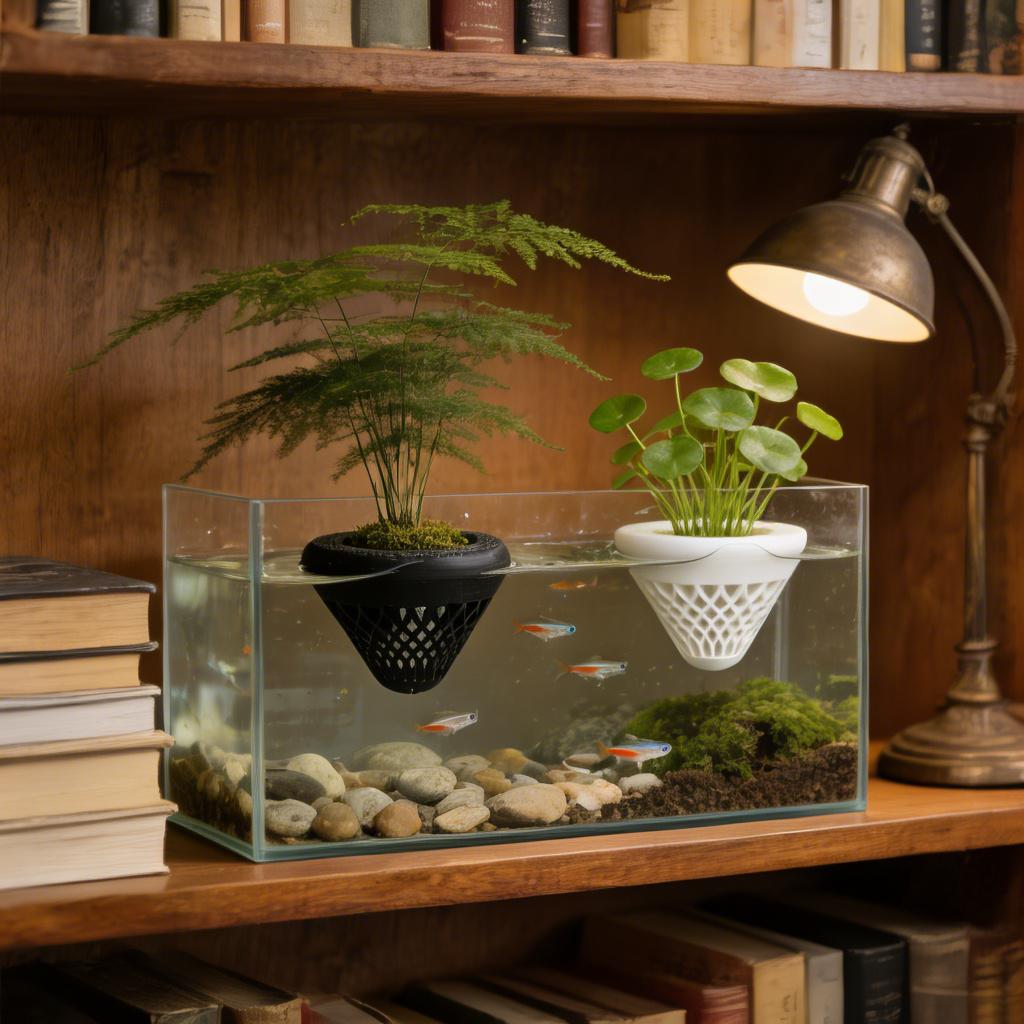 2個入りフローティングアクアリウムプラントホルダー、水槽用吊 - Aquarium Fish Cichlid のレビューと価格