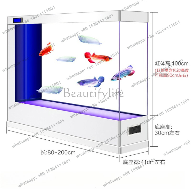 FG新スーパーホワイトガラス水槽：大型自動洗浄金魚水槽、底面 - Aquarium Fish Goldfish のレビューと価格