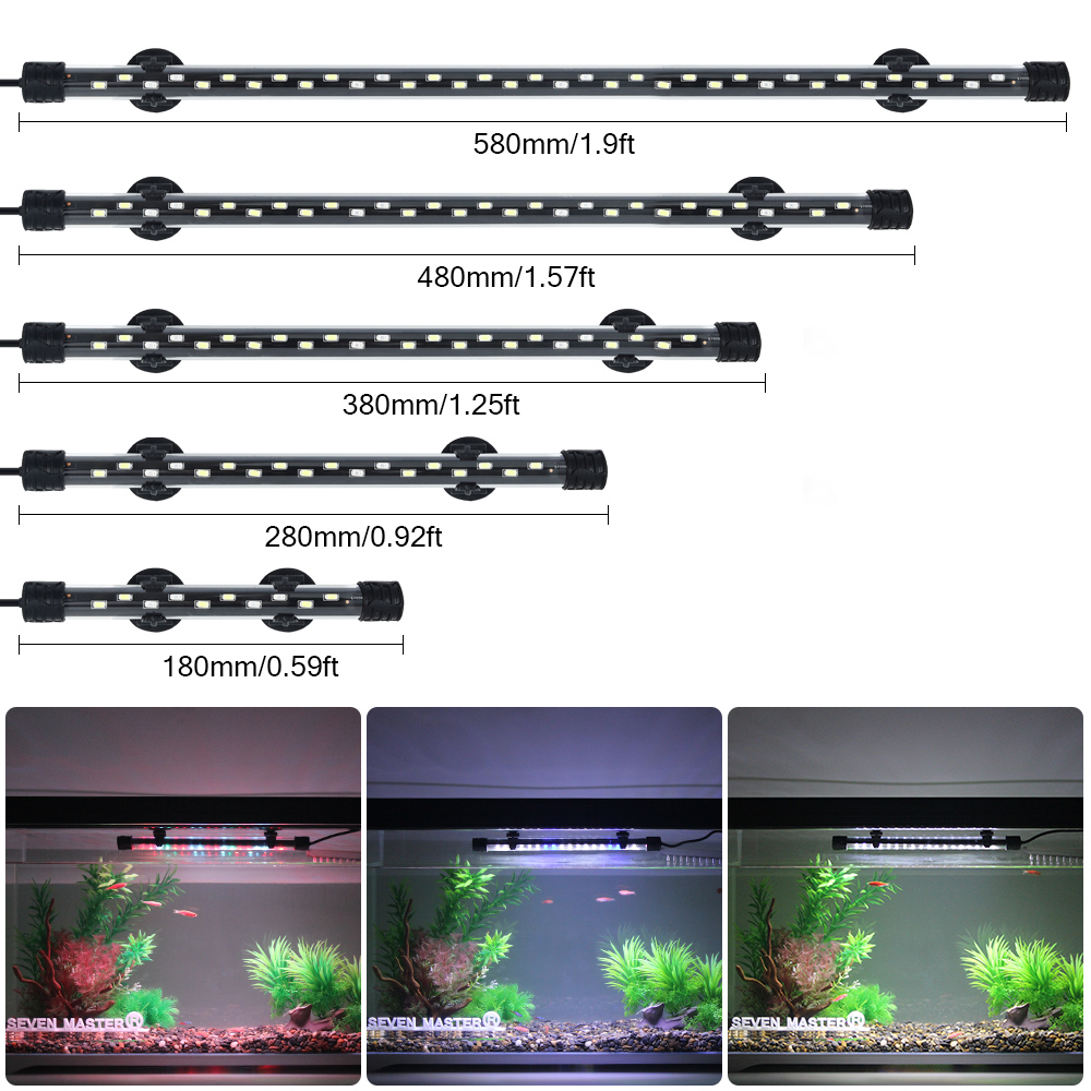 水族館ライト LED 植物成長ランプ防水水槽ライト 18-5 - Aquarium Fish Only のレビューと価格