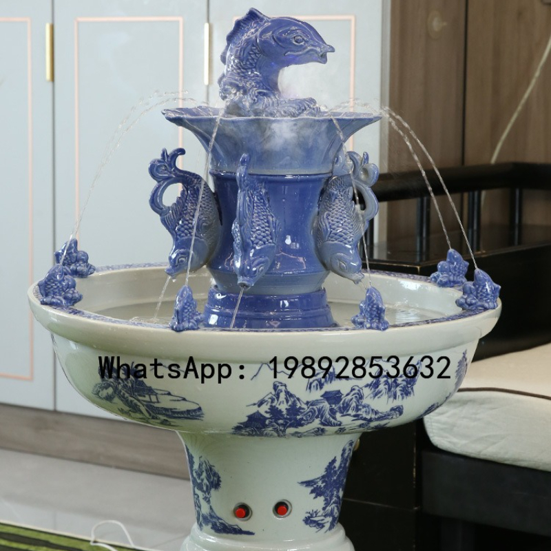 XLセラミック流水飾り、富を引き寄せる循環水酸素噴水、家庭用 - Aquarium Xl のレビューと価格