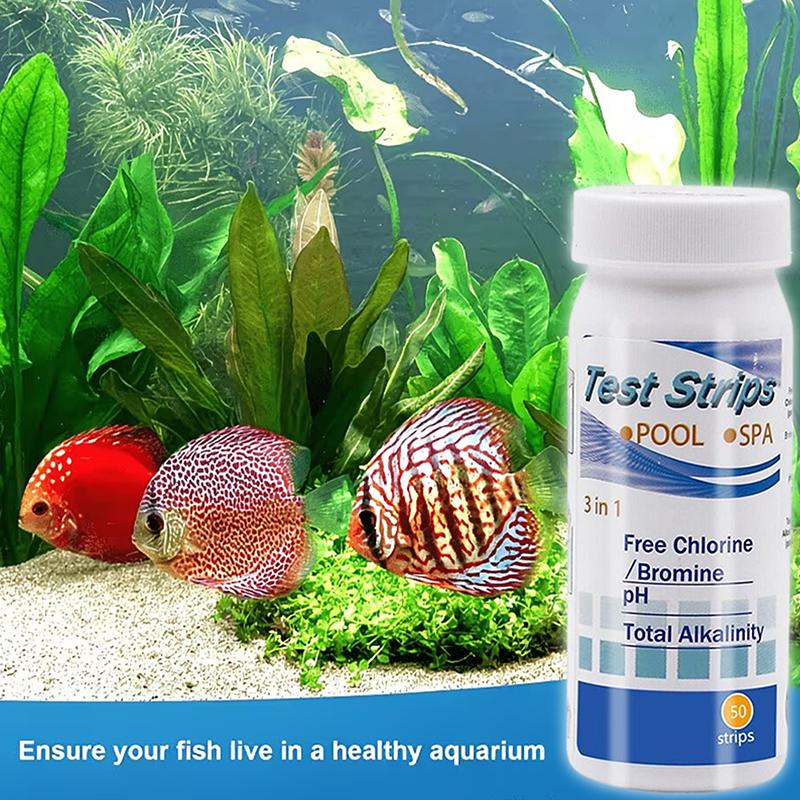 水槽用水質検査ストリップ 8 in 1 広範囲検査キット 海 - Aquarium Test Kit のレビューと価格