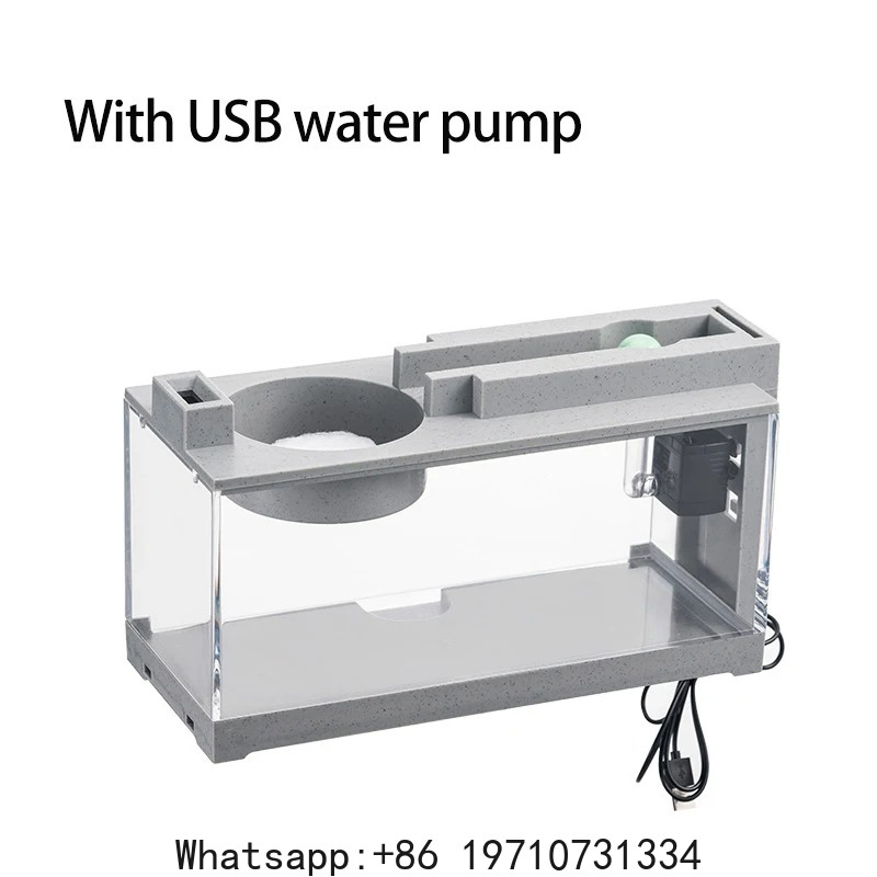 水族館の水槽キット内蔵酸素バーUSBミュートフィルター付きラ - Fish Aquarium Home のレビューと価格