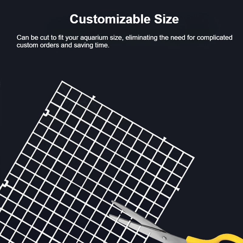 水槽仕切りグリッドプラスチックメッシュパネルアクリルセパレー - Tank Divider Mesh のレビューと価格