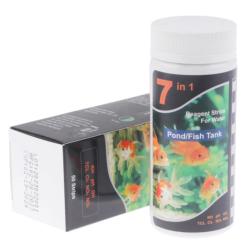 7-In-1 PH テストストリップ、水族館プールテストキッ - Aquarium Test Kit のレビューと価格