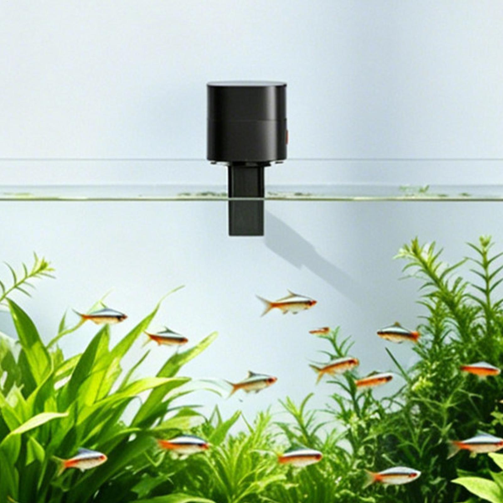 自動魚フィーダー自動充電式小型給餌ステーション自動魚フィーダ - Aquarium Fish Auto Feeder のレビューと価格