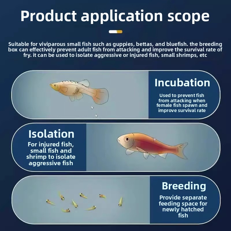 水槽用魚繁殖網隔離ボックス、水槽仕切り、孵化場、育苗網、稚魚 - Tank Divider Mesh のレビューと価格