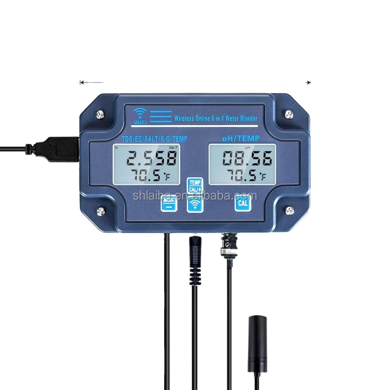 ホットセール 8-in-1 オンライン水質分析計 pH EC - Aquarium Test Kit のレビューと価格