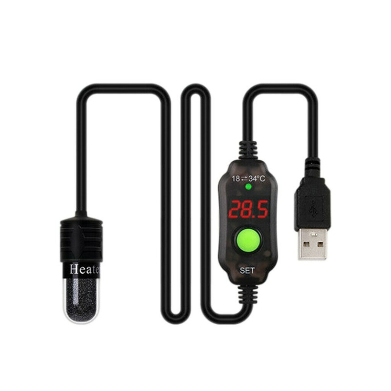ミニ水族館の水槽ヒーター USB アダプタ加熱ロッド水中サー - Aquarium Fish Cold Water のレビューと価格