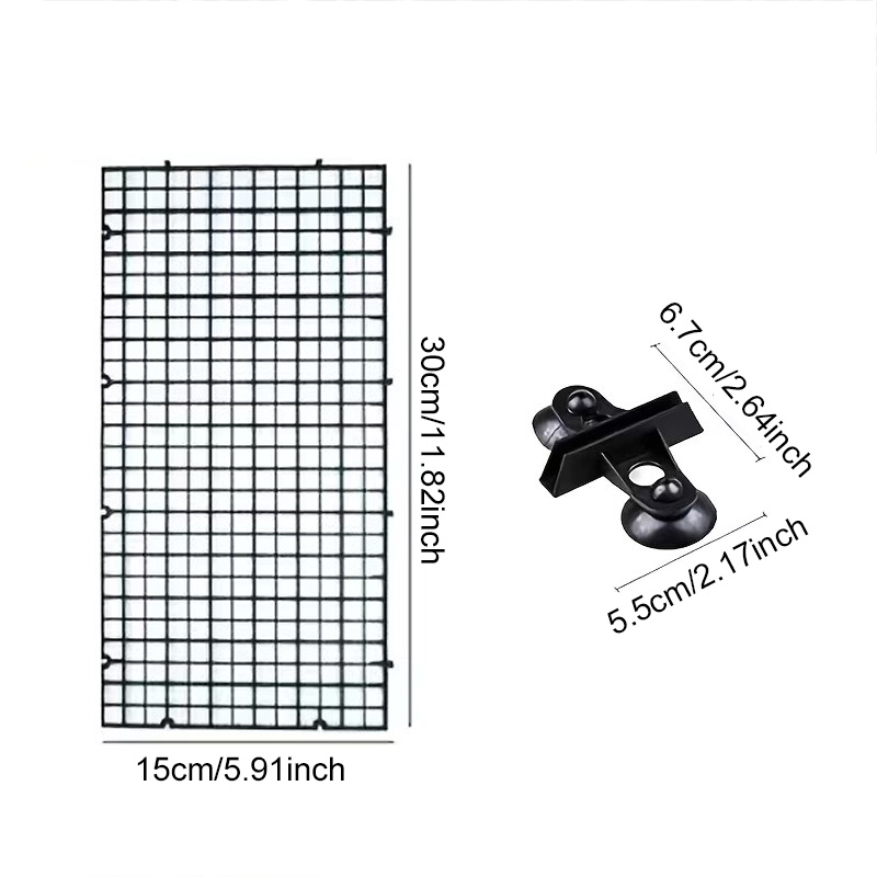 水槽用仕切りグリッドシステム 強力な吸盤付き簡単交換メッシュ - Tank Divider Mesh のレビューと価格