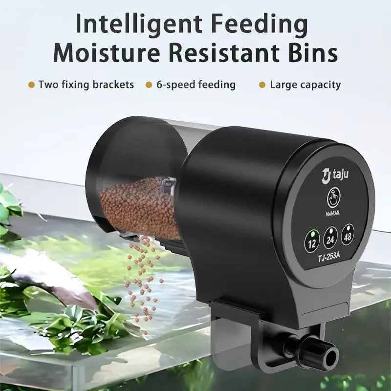 水槽フィーダー インテリジェントな時間指定フィーダー 観賞魚 - Aquarium Fish Feeder Automatic のレビューと価格