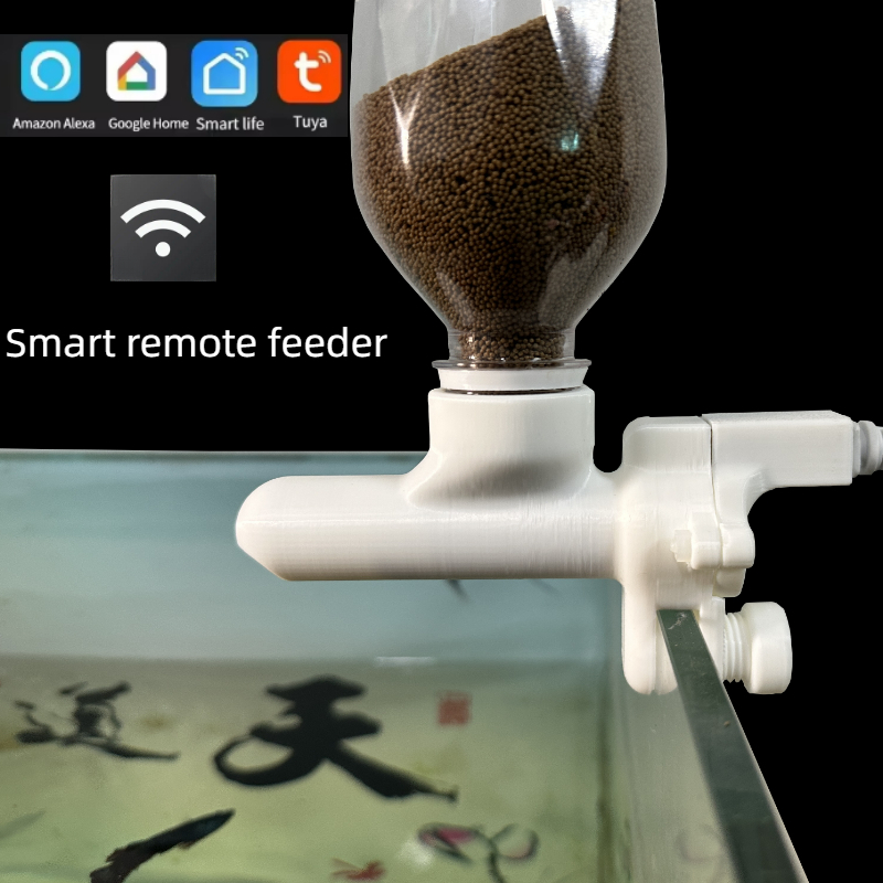 水槽フィーダー 携帯電話リモコン インテリジェントタイミング - Aquarium Fish Feeder Automatic のレビューと価格