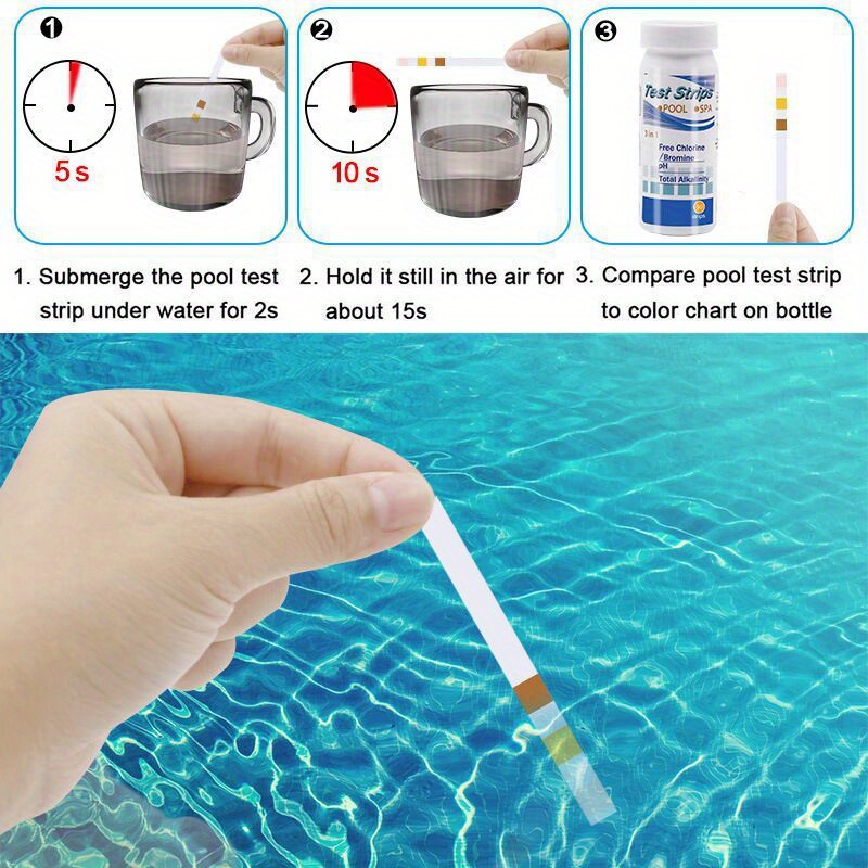 塩素 PH テストストリップ SPA スイミングプール水族館 - Aquarium Fishing のレビューと価格