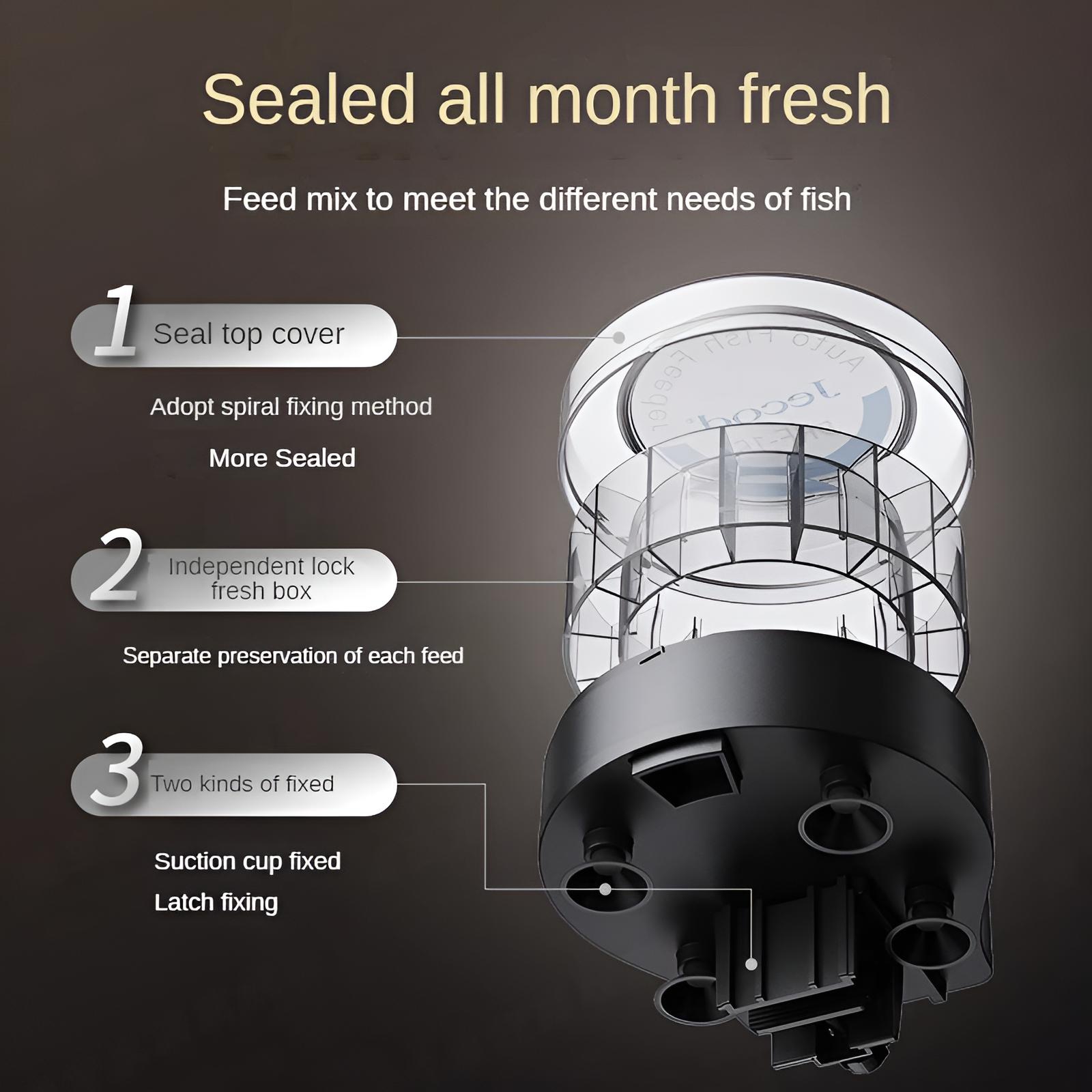 自動魚フィーダー Bluetooth APP コントロール  - Aquarium Fish Feeder Automatic のレビューと価格