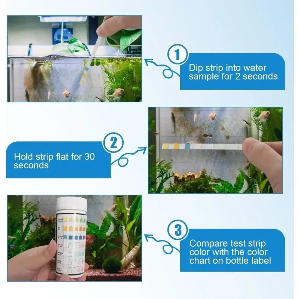 水槽用pHテストストリップ 淡水プール 水槽 水質 魚タンク - Aquarium Test Kit のレビューと価格