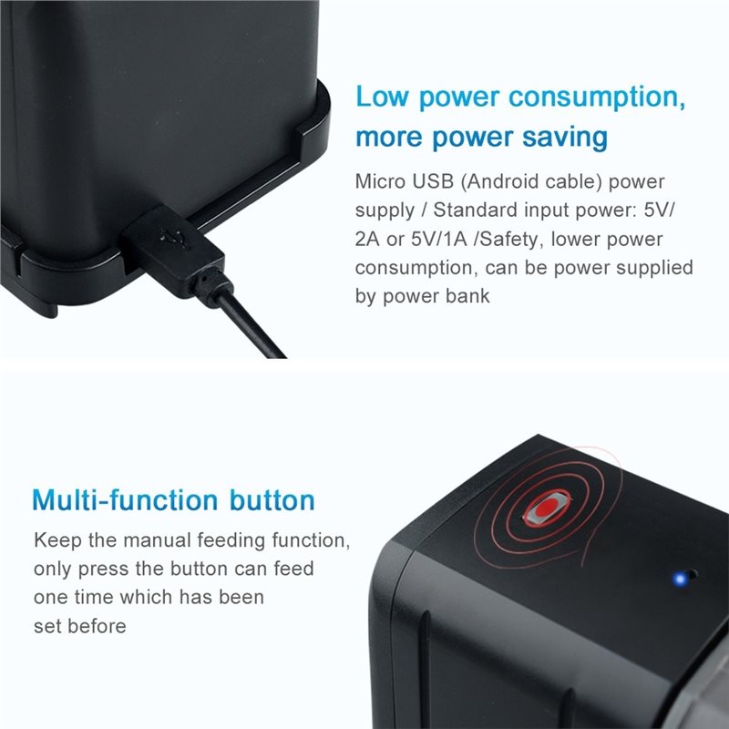 ABGH-Wifi スマート水槽フィーダー WIFI リモコ - Aquarium Fish Auto Feeder のレビューと価格