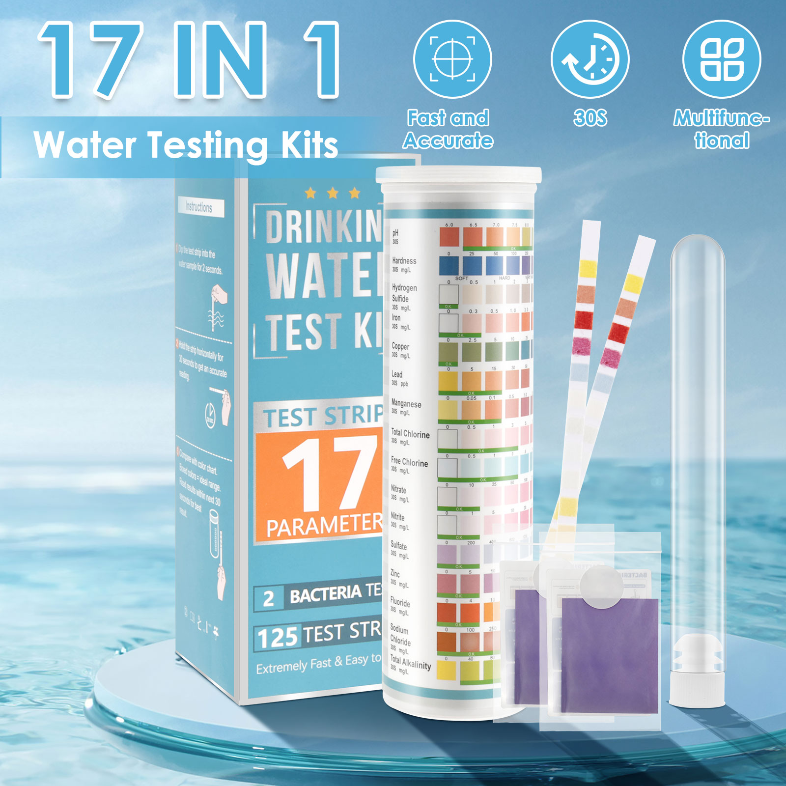 5-17 in 1 水族館テストストリップ水質テストストリッ - Aquarium Test Kit のレビューと価格