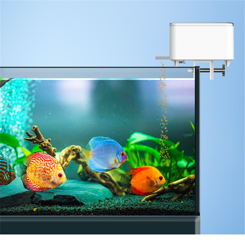 WiFi スマート自動フィーダー水族館金魚タイミングフィーダ - Aquarium Fish Feeder Automatic のレビューと価格