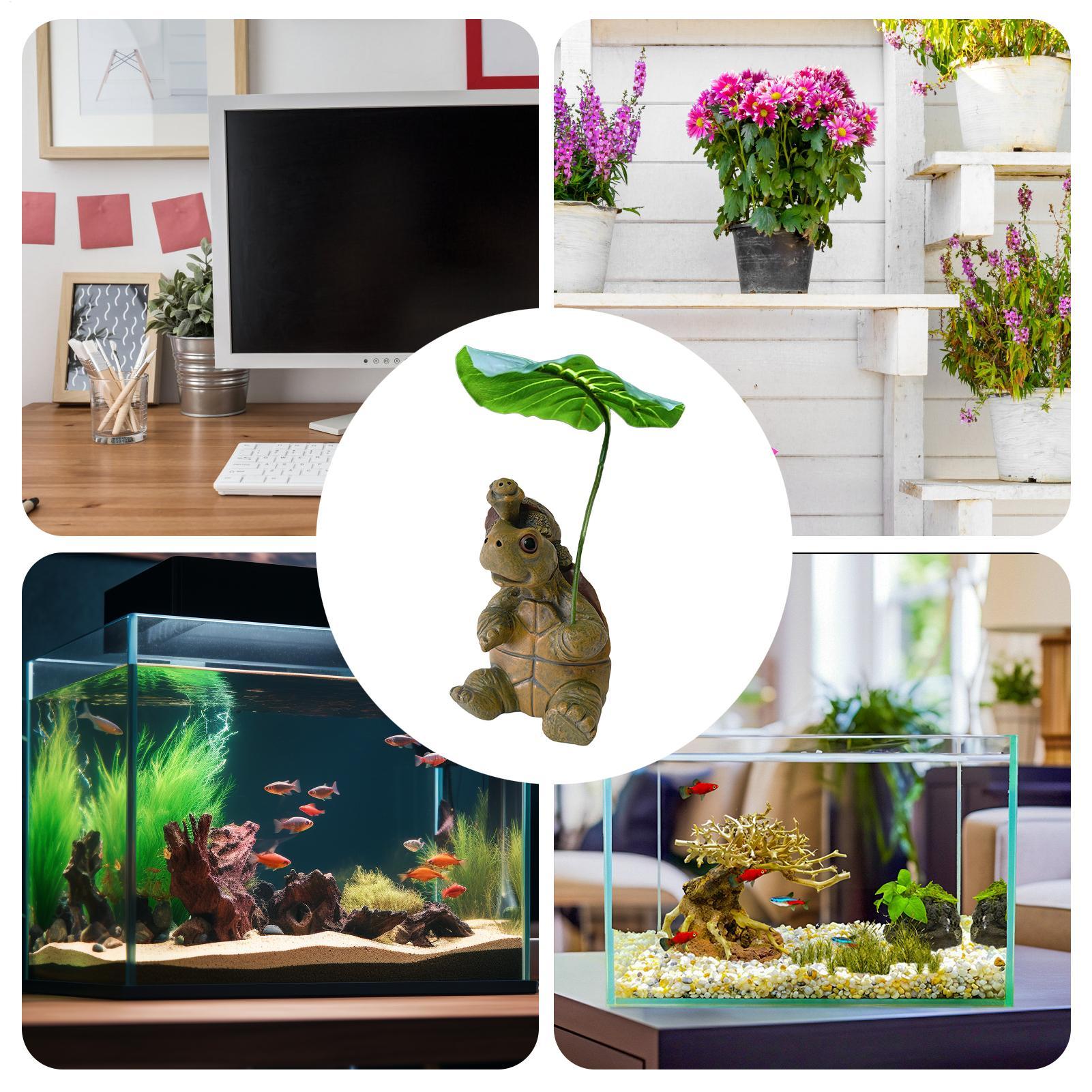 カメの置物水槽装飾海亀像樹脂製水槽動物カメプランターテラリウ - Fish Aquarium Home のレビューと価格