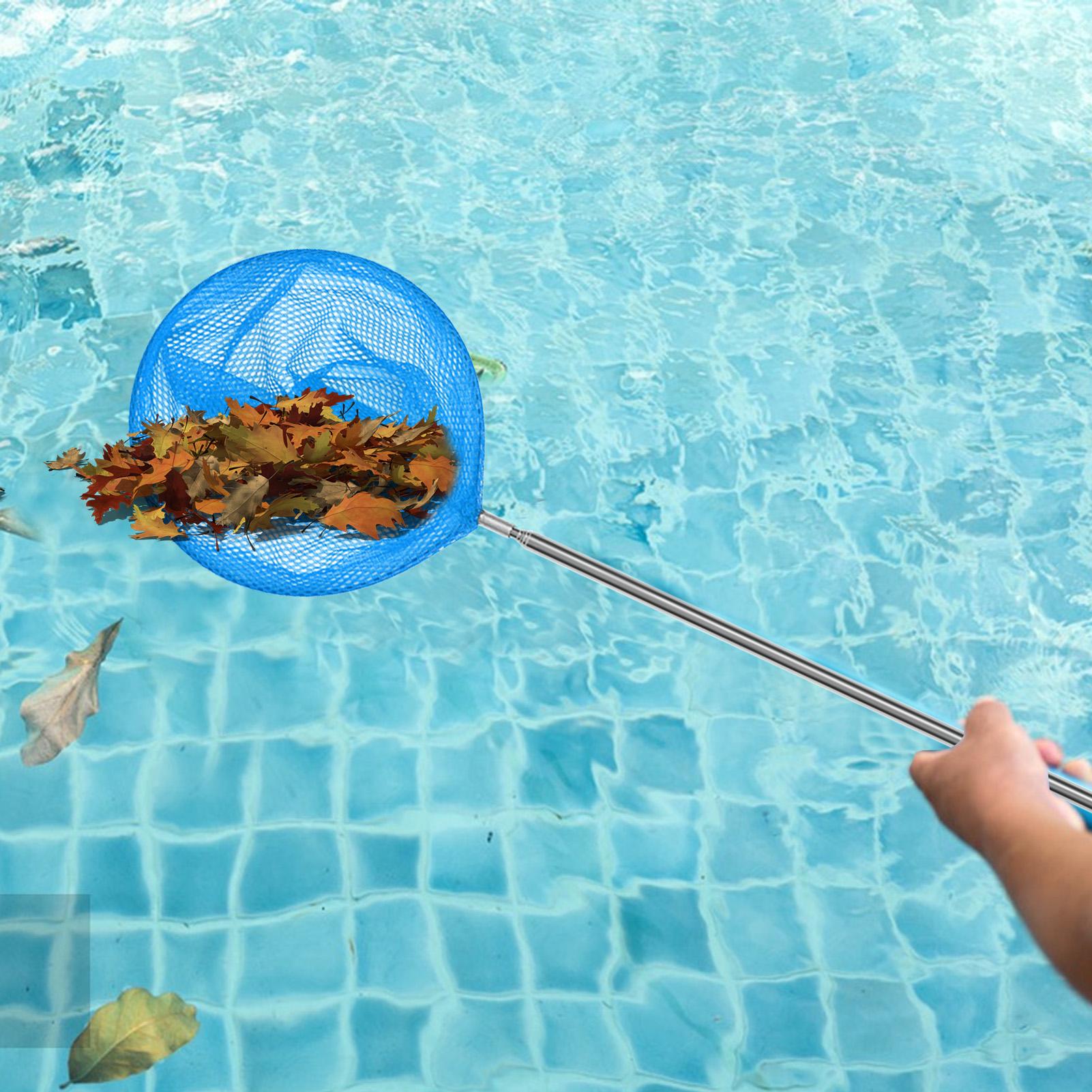 プールスキマーネット伸縮ポール付きステンレス鋼釣りネット子供 - Aquarium Fishing のレビューと価格