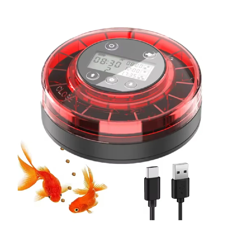 水槽用自動魚フィーダー タイマー付き自動給餌器 USBケーブ - Aquarium Fish Feeder Automatic のレビューと価格