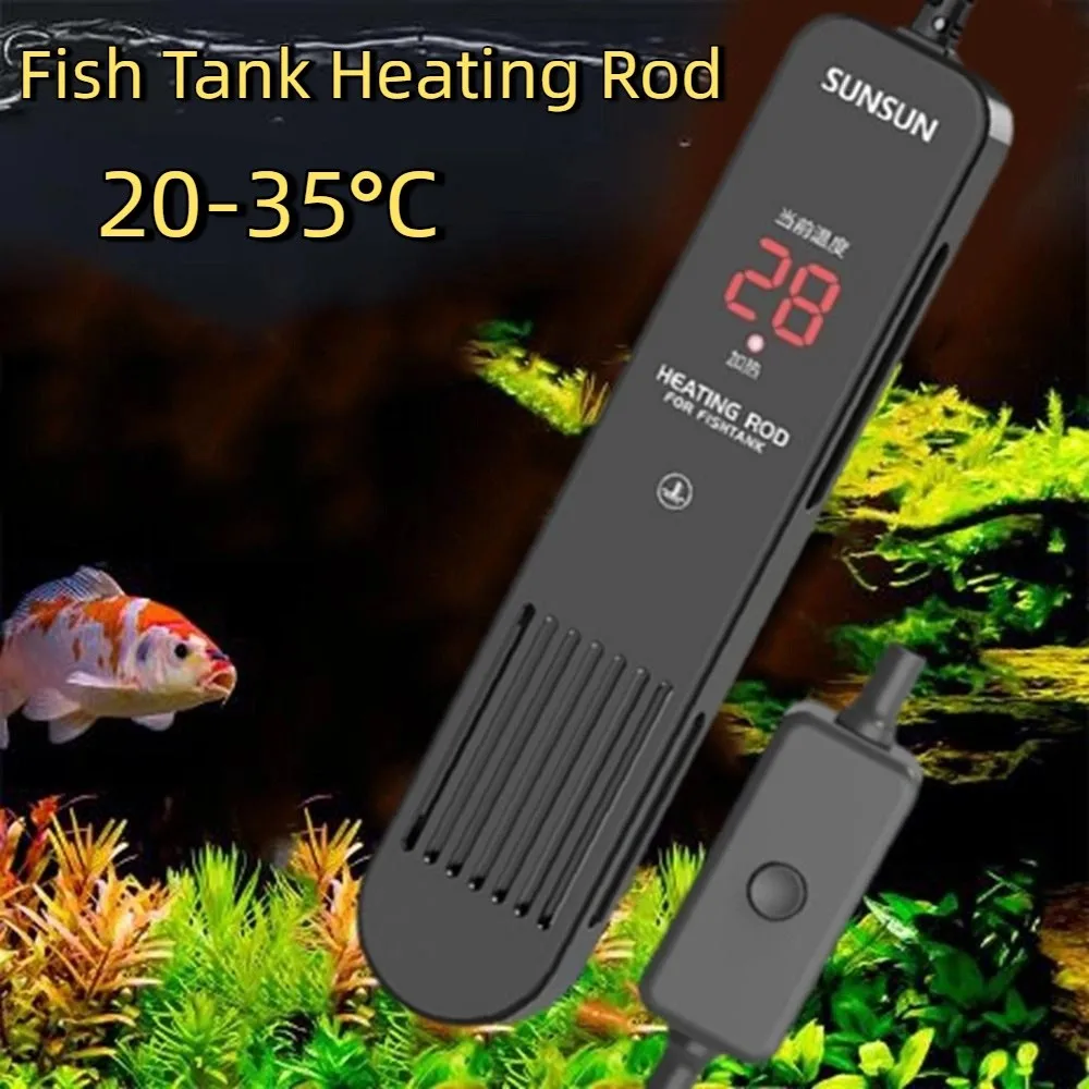 LCDディスプレイ 20-35 ° Cデジタル水槽ヒーターロ - Aquarium Fish Cold Water のレビューと価格