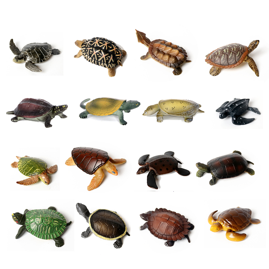 リアルなミニチュア潜水艦海タートルモデル、海の動物亀の置物、 - Aquarium Fish Marine のレビューと価格