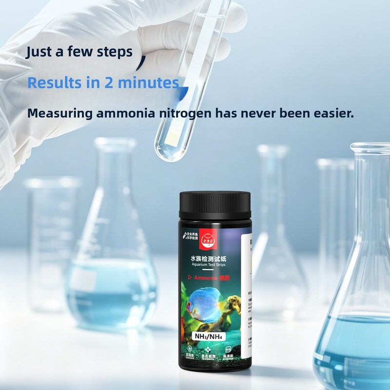 8-in-1水槽用テストストリップ - 淡水・海水の水槽や池 - Aquarium Test Kit のレビューと価格